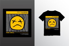 Fake smile writing design, suitable for screen printing Product Image 1