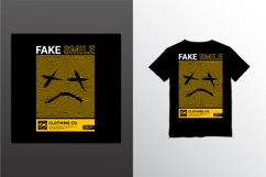 Fake smile writing design, suitable for screen printing Product Image 1