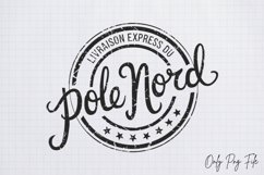 Christmas Post Stamps Livraison express du pole nord PNG Product Image 1