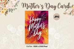 Mother&#039;s Day Card Happy MOM flower Printable Gift Card_26 Product Image 1