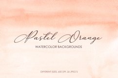 26 Pastel Orange Watercolor Backgrounds, Textures Product Image 1