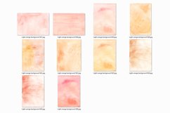 26 Pastel Orange Watercolor Backgrounds, Textures Product Image 6