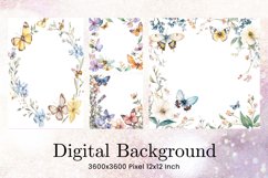Butterfly Border Background Blank Backdrops Wallpaper Product Image 1