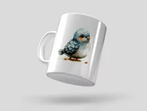 Cute Rock Pigeon bird Bird Baby Watercolor Handmade illus Product Image 2