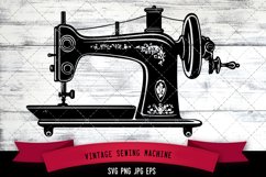 Vintage Sewing Machine SVG Product Image 1