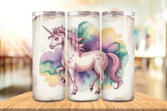 Valentine’s Day Cute Unicorn Tumbler Wrap PNG Big Bundle Product Image 3