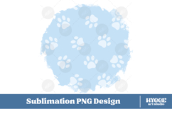 American 4th of July Cat Dog Paw Background Png Sublimation Product Image 1