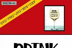 Funny Wine Glass SVG File, Wine Glass Saying SVG, Wine SVG Product Image 2