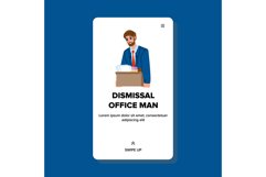 dismissal office man vector Product Image 1