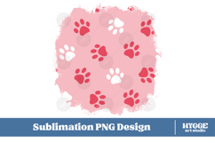 American 4th of July Cat Dog Paw Background Png DTF Bundle Product Image 4