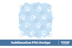 American 4th of July Cat Dog Paw Background Png Sublimation Product Image 1