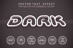 Dark - editable text effect, font style Product Image 1