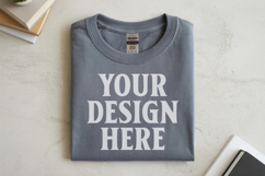 Sport Grey Gildan 5000 Flat Lay Tshirt Mockup, G5000 mockups Product Image 1