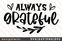 Always Grateful SVG Product Image 1