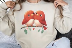 Cute Watercolor Valentines Day Clipart PNG Product Image 1