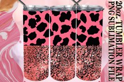 Chic Leopard &amp; Blossom Brilliance Tumbler Covers - 20oz Product Image 1
