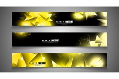 banner collection. abstract background with luminous Product Image 1