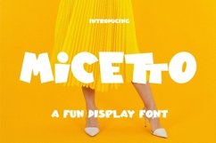 Web Font Micetto - Fun Display Font Product Image 1