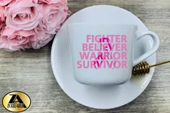 Breast Cancer SVG RIBBON SVG Awareness SVG Survivor SVG Product Image 6