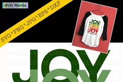 Joy to the World Christmas SVG File, Colorful Joy SVG File Product Image 2