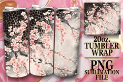 Dazzling Floral Leopard Tumbler Wrap: Sublimation - 20oz Product Image 1