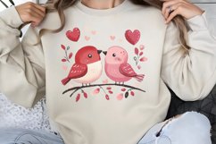 Cute Watercolor Valentines Day Clipart PNG Product Image 1
