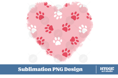 American 4th of July Cat Dog Paw Background Png Sublimation Product Image 1