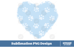 American 4th of July Cat Dog Paw Background Png Sublimation Product Image 1