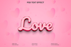 Valentine&#039;s Day 3D Love Text Effect for Photoshop Product Image 1