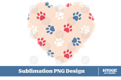 American 4th of July Cat Dog Paw Background Png DTF Bundle Product Image 7