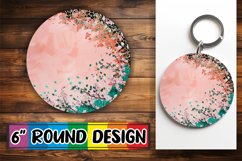 Blossoming Sparkle Leopard PNG Sublimation : Keychain, Coast Product Image 1