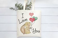 I Love You Print | Valentine's Day Sublimation | Balloons Product Image 2