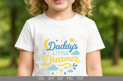 Daddy’s Little Dreamer SVG Design for Baby T-Shirts and Gift Product Image 2