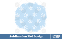 American 4th of July Cat Dog Paw Background Png Sublimation Product Image 1