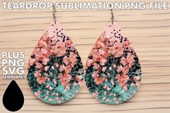 Shimmering Leopard Dangle Radiance: Teardrop Sub Earrings Product Image 1