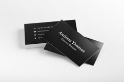 Black Sober Business Card Template V2 Product Image 5