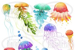 Watercolor Jellyfish Clipart Product Image 2