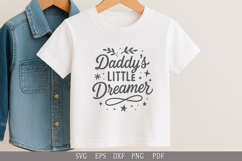 Daddy’s Little Dreamer SVG Design for Baby T-Shirts and Gift Product Image 2