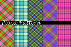 Plaid Pattern Digital Paper Bundle Product Image 1