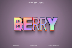 3D editable text effect for a glossy pink title Product Image 1