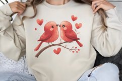 Cute Watercolor Valentines Day Clipart PNG Product Image 1