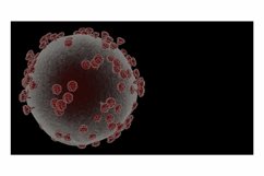 Coronavirus. Banner template with 3d illustration of corona Product Image 1