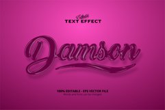 Editable text effect, Damson text Product Image 1