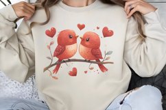 Cute Watercolor Valentines Day Clipart PNG Product Image 1