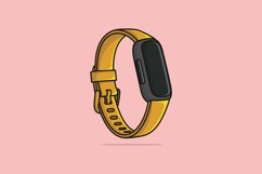 Smart Watch with Straps and Blank Screen vector illustration Product Image 1