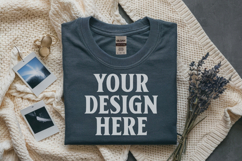 Sport Grey Gildan 5000 Flat Lay Tshirt Mockup, G5000 mockups Product Image 1