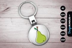 Monoline Fruits Keychain Product Image 1
