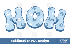 American Mom 4th of July USA Cat Dog Paw DTF Sublimation Product Image 1