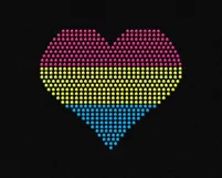 Rhinestone LGBT Hearts SVG Template File Product Image 4
