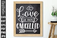 Love Is Not Cancelled SVG Valentines Day Love Quarantine Product Image 5